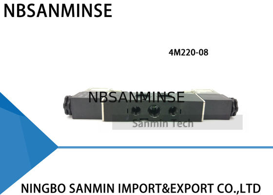 Tipo válvula do distribuidor de NBSANMINSE 4M de solenoide pneumática única/válvula pneumática bobina do dobro