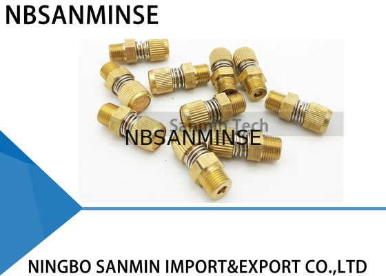 Tipo pneumático dos encaixes NBSANMINSE SD do ar de cronometrar o ar de exaustão de bronze do silêncio do silencioso pneumático aglomerado