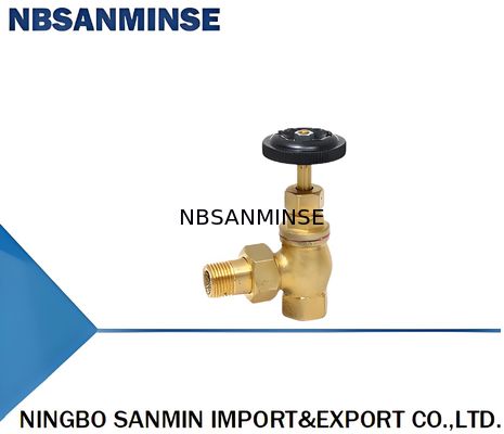 606-DN15 606-DN20 válvula de ângulo de aquecimento de cobre com pressão de 1,0 MPA
