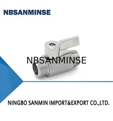 Mini Ball 1 polegada cilindro pneumático válvula solenoide M/M