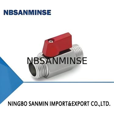 Mini Ball 1 polegada cilindro pneumático válvula solenoide M/M