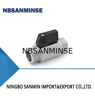 Mini Ball 1 polegada cilindro pneumático válvula solenoide M/M