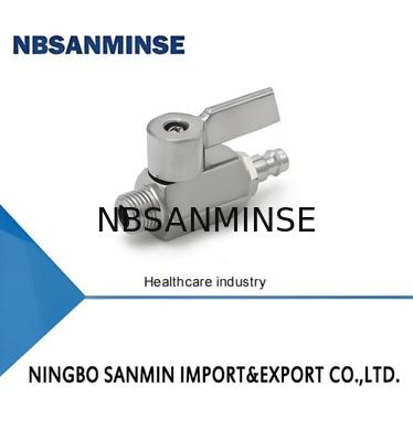 Válvula de solenoide sanitária para cilindro pneumático de dupla ação