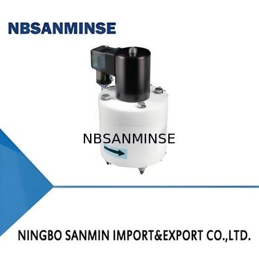 Válvula eletromagnética de politetrafluoroetileno (PTFE) com resistência à temperatura máx. de +120℃, pressão de trabalho de 0,01～0,6 MPa e resistência à compressão de 1,2 MPa