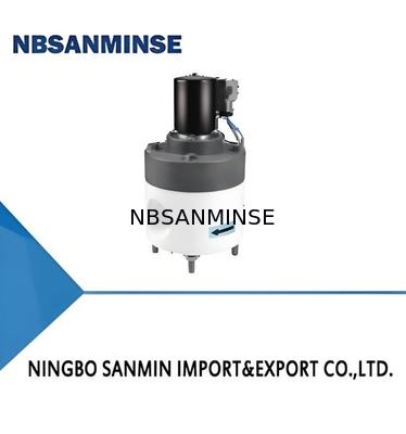 Válvula eletromagnética de politetrafluoroetileno (PTFE) com resistência à temperatura máx. de +120℃, pressão de trabalho de 0,01～0,6 MPa e resistência à compressão de 1,2 MPa