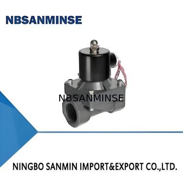 Válvula solenóide de água PVC com pressão de trabalho de 0～1.0MPa, resistência à compressão de 1.2MPa e temperatura de trabalho de -5～50℃