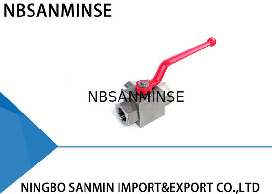 Temperatura hidráulica do Normal da resistência de corrosão da válvula de bola da maneira de KHB3K SS316 três