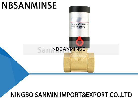 Válvula de pistão pneumática material de aço inoxidável do bronze da válvula de controle pneumático da série de Q22HD para o ar da água