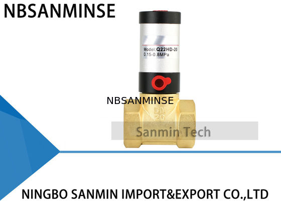 Válvula de pistão pneumática material de aço inoxidável do bronze da válvula de controle pneumático da série de Q22HD para o ar da água