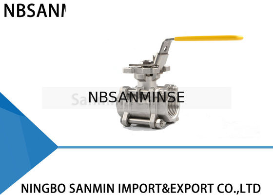 CF8M do WOG de alta pressão hidráulico da válvula de bola 1000psi de 1 polegada linha de aço inoxidável aplicação da tubulação de água do gás de óleo SS316