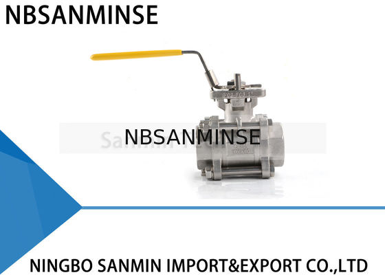 CF8M do WOG de alta pressão hidráulico da válvula de bola 1000psi de 1 polegada linha de aço inoxidável aplicação da tubulação de água do gás de óleo SS316