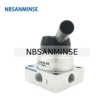 Linha manual pneumática mecânica de G 1/4 da válvula da válvula do desenho da válvula de interruptor mão de NBSANMINSE K34R6 G1/4 da”