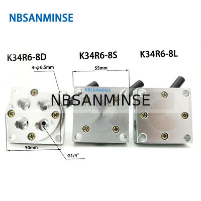 Linha manual pneumática mecânica de G 1/4 da válvula da válvula do desenho da válvula de interruptor mão de NBSANMINSE K34R6 G1/4 da”