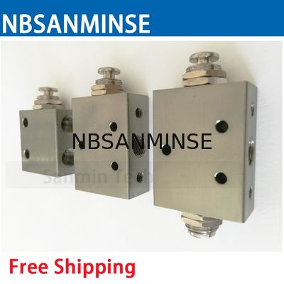 Válvula mecânica da válvula M5 G 1/8 da mudança de NBSANMINSE 2P 31P 3P 41P 4P 4PP válvula pneumática da mini de alta qualidade