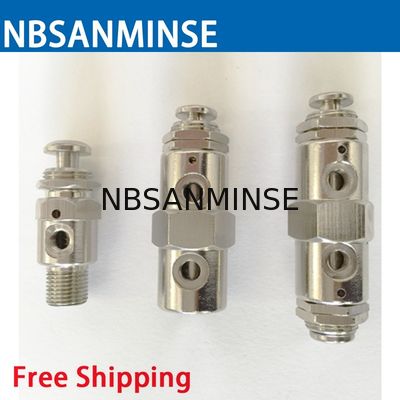 Válvula mecânica da válvula M5 G 1/8 da mudança de NBSANMINSE 2P 31P 3P 41P 4P 4PP válvula pneumática da mini de alta qualidade