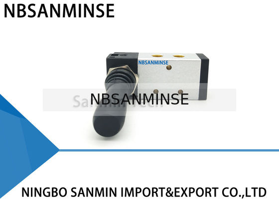 A válvula 1/8 da tração de NBSANMINSE 4H210 4H310 4H430 1/4 3/8 de 1/2 dois posiciona três o controlo aéreo de posição da maneira três da posição cinco