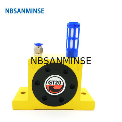 GT 1/8 1/4 baixa de pressão do vibrador pneumático do ar do vibrador da turbina para o alimento e o tipo da bola das indústrias farmacêuticas