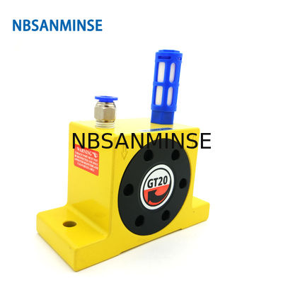 GT 1/8 1/4 baixa de pressão do vibrador pneumático do ar do vibrador da turbina para o alimento e o tipo da bola das indústrias farmacêuticas