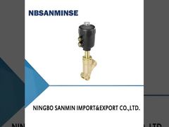 Válvula de assento angular de 2/2 vias operada pneumaticamente CLASSIC Corpo em bronze com atuador PA