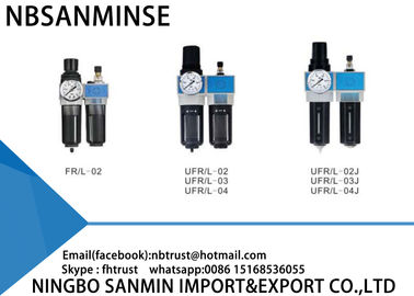 Peças pneumáticas do compressor de ar da máquina do CNC da automatização das unidades FRL do lubrificador do regulador do filtro de ar duas