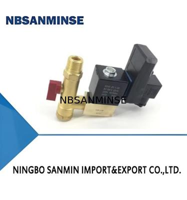 SR-G-15 4Mpa G 1/2 Solenoide de alta pressão para válvulas de descarga eletrônicas Compressor de ar válvula de latão Solenoide de descarga NBSANMINSE